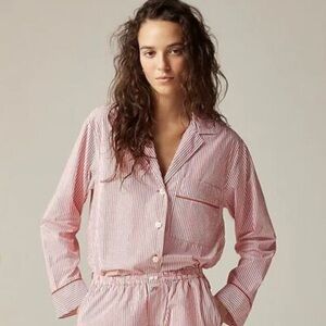 J. Crew cropped pajama top NWOT